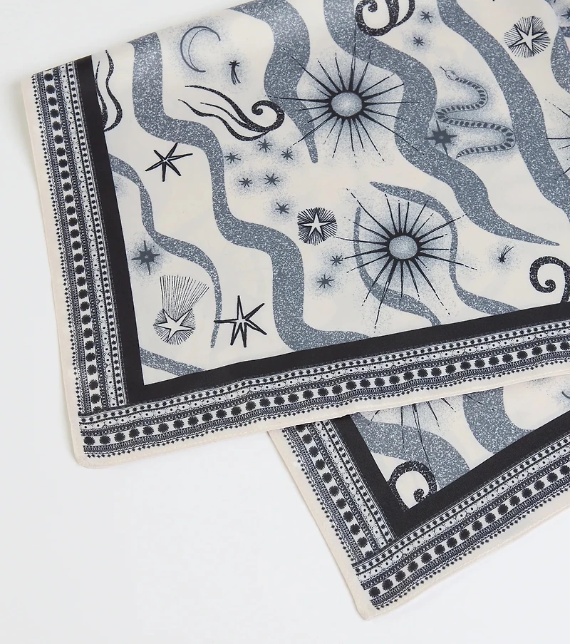 In The Stars Celestial Satin Scarf