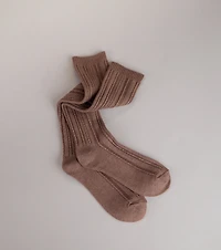 Sweet On Repeat Cable Knit Knee High Socks