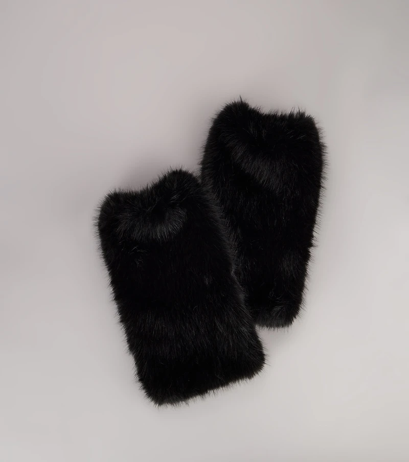 Cozy Girl Faux Fur Leg Warmers