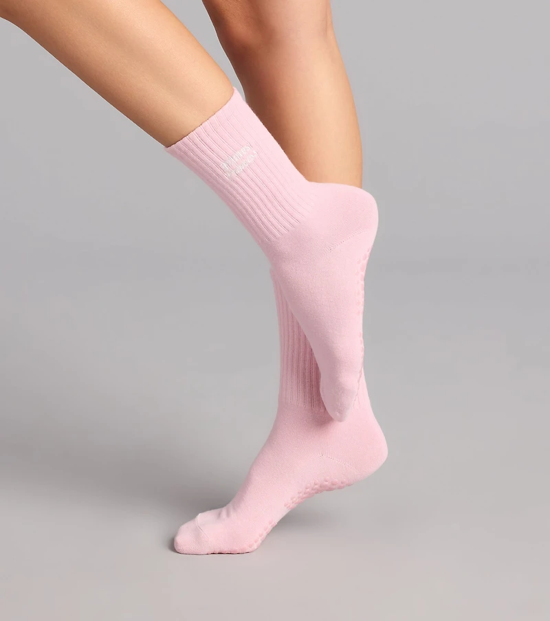 Pilates Princess Grip Crew Socks