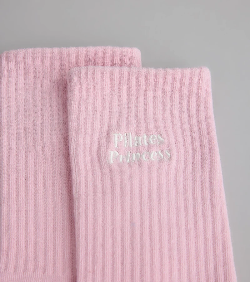 Pilates Princess Grip Crew Socks