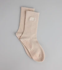 Inhale Exhale Grip Crew Socks