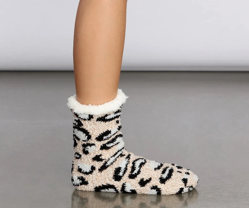 Toasty Toes Non-Slip Fuzzy Socks