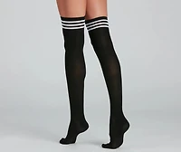 Sporty Babe Over-The-Knee Socks