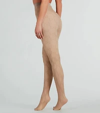 Trendy Allure Faux Sheer O-Ring Tights