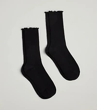Perfect Set Two-Pack Ruffle Trim Socks