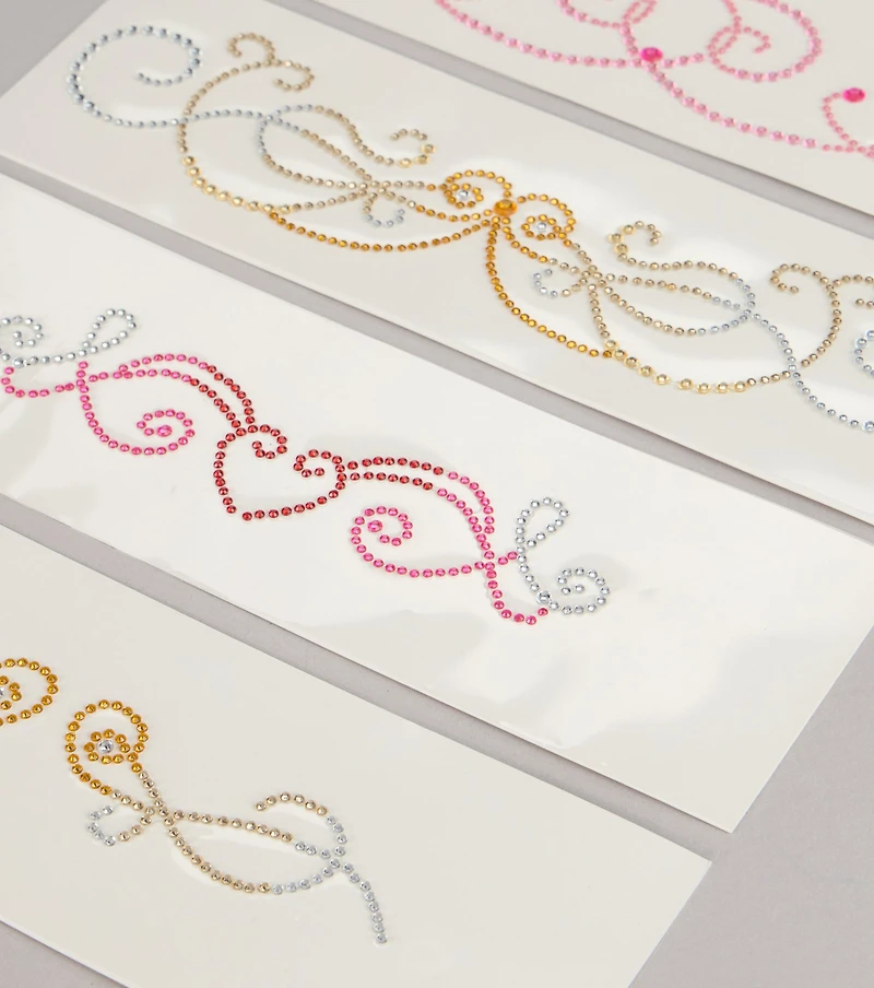 Never Have I Ever Rhinestone Sticker Set