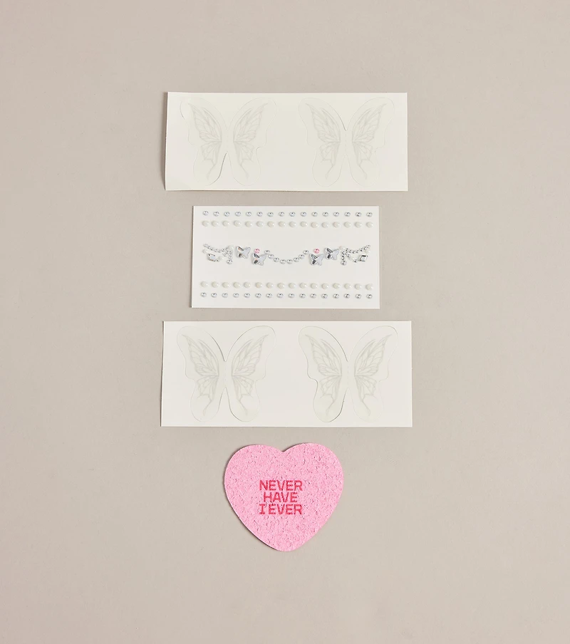 Starry Eyed Gem Stickers And Face Tattoos Set