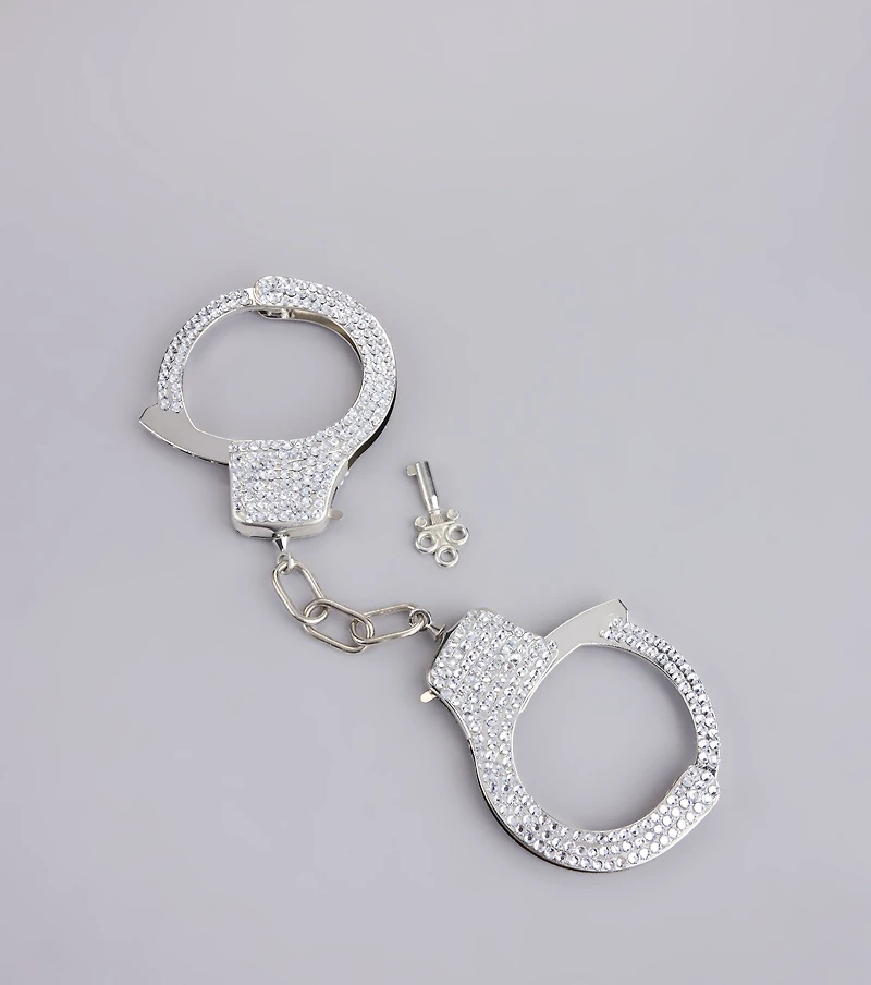 Glamour On Lock Rhinestone Handcuffs