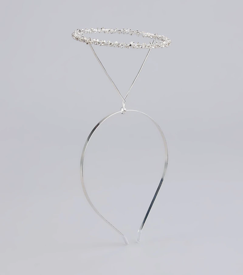 Angelic Glow Rhinestone Halo Headband