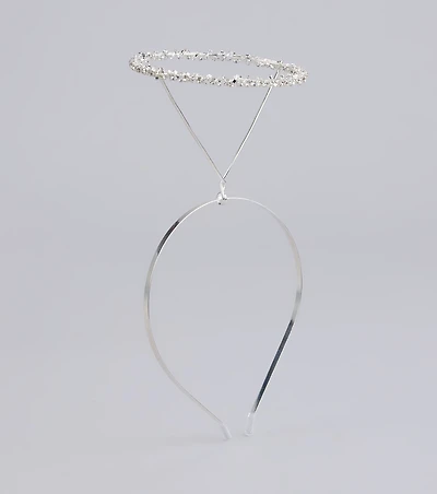 Angelic Glow Rhinestone Halo Headband