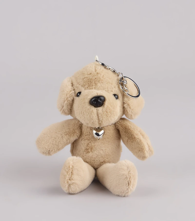 Puppy Love Plush Bag Keychain