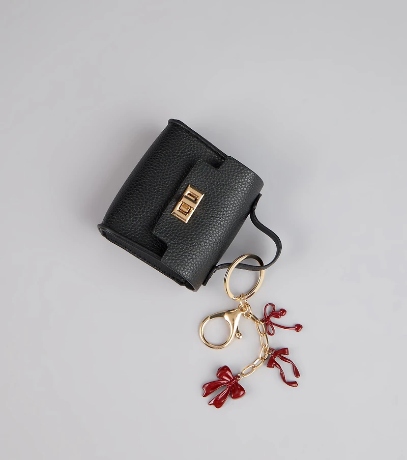 Petite Luxe Purse Bow Keychain