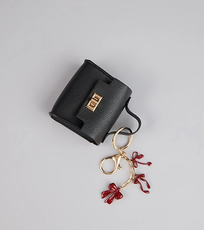 Petite Luxe Purse Bow Keychain
