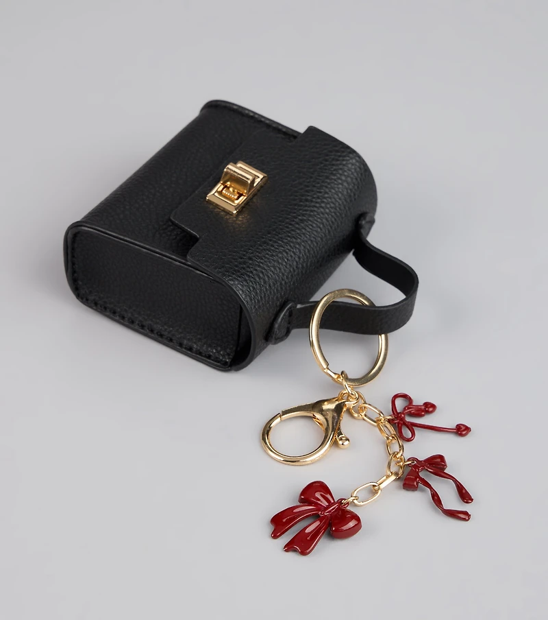 Petite Luxe Purse Bow Keychain
