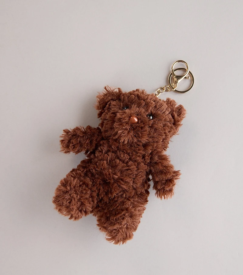 Hug Me Teddy Bear Plush Keychain
