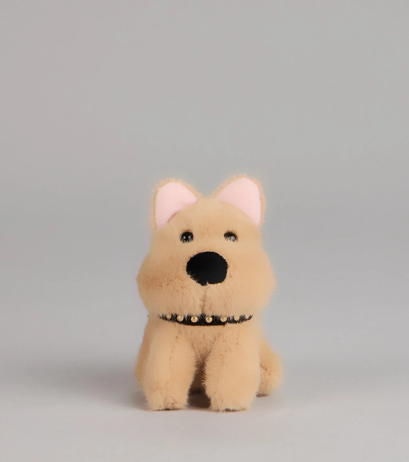 Puppy Energy Plush Keychain