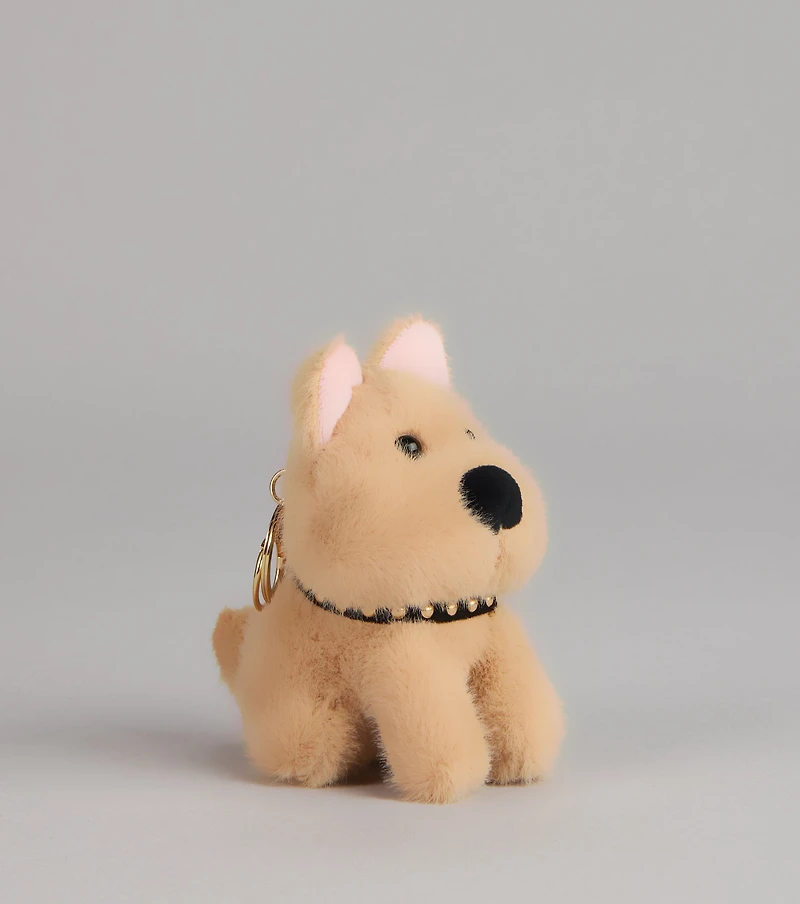 Puppy Energy Plush Keychain