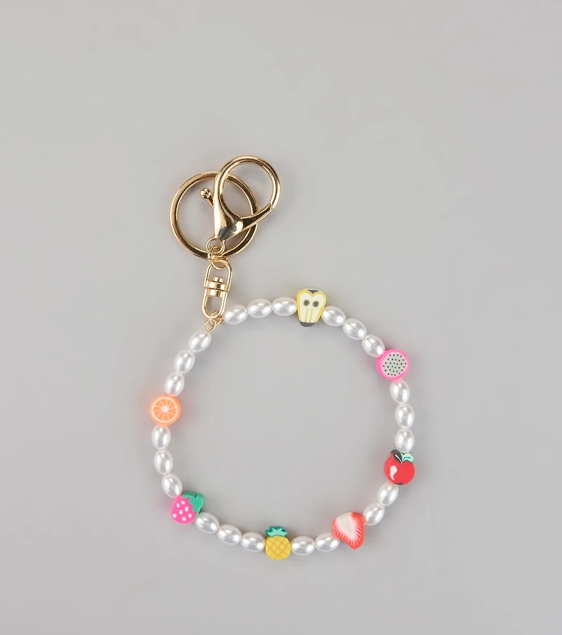 Fruity Crush Pearl Wristlet Keychain