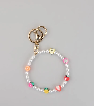 Fruity Crush Pearl Wristlet Keychain