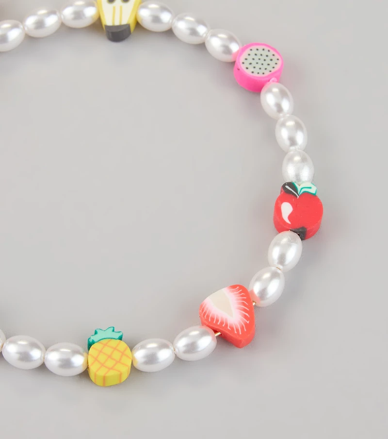 Fruity Crush Pearl Wristlet Keychain
