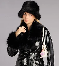 Rhinestone Wine Puff Keychain