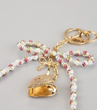 Pretty Things Beaded Heart Keychain