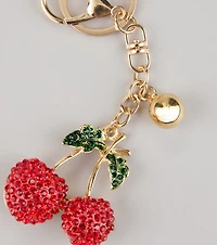 The Juicy Drop Cherry Charm Keychain