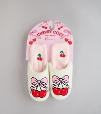 Cozy Cherry Crush Slipper And Socks Set