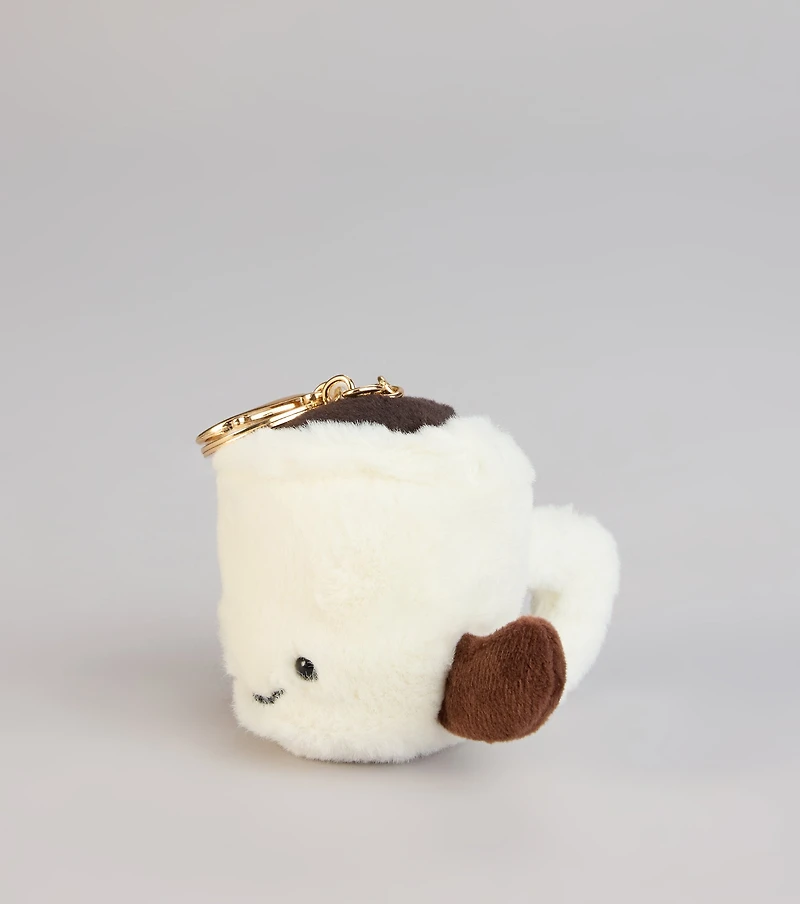 Latte Love Plush Keychain