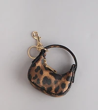 Wild Side Leopard Mini Keychain Bag