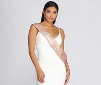 Finally 21 Glitter Sash