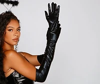 Luxe Lady Halloween Satin Sheen Gloves