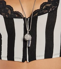 Make The Call Rhinestone Whistle