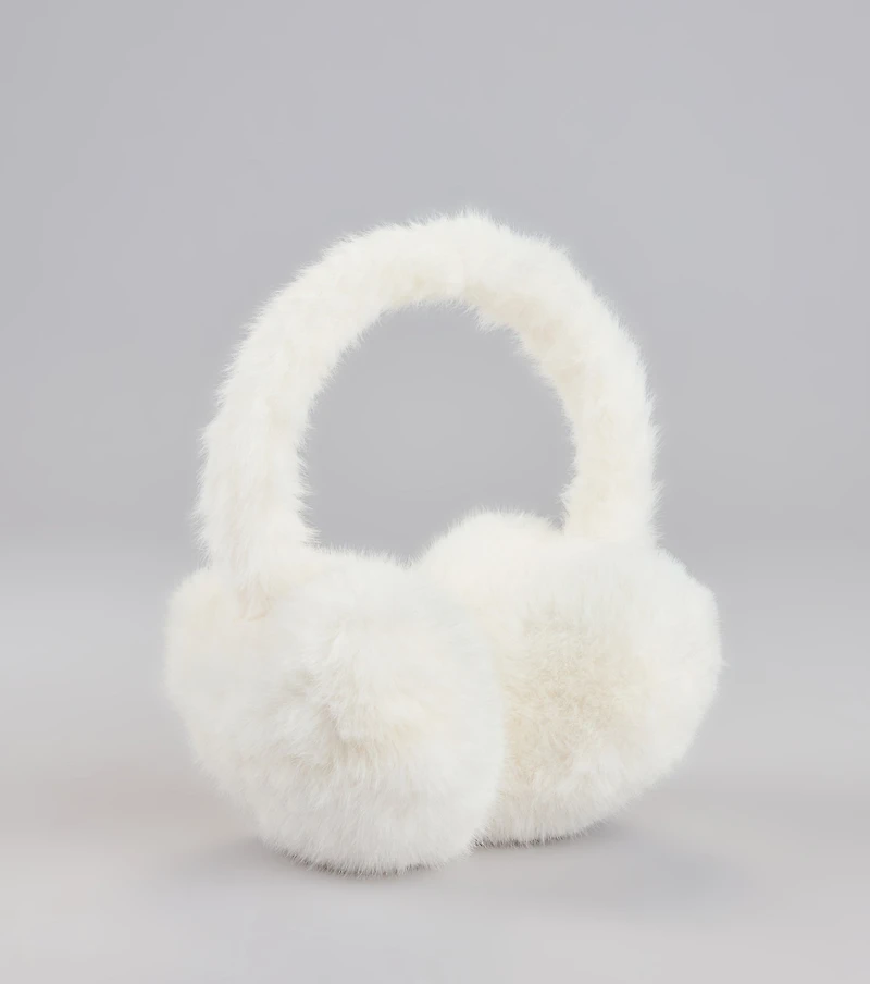 Snow Kiss Faux Fur Earmuffs