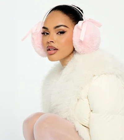 Ice Princess Bow Earmuffs
