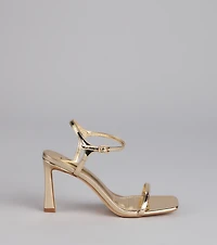 Style Pop Square Toe Nubuck Stiletto Heels