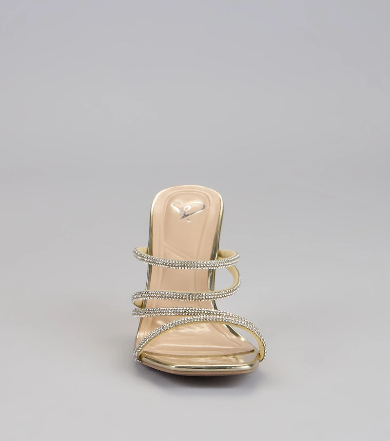 All That Glitters Rhinestone Mules