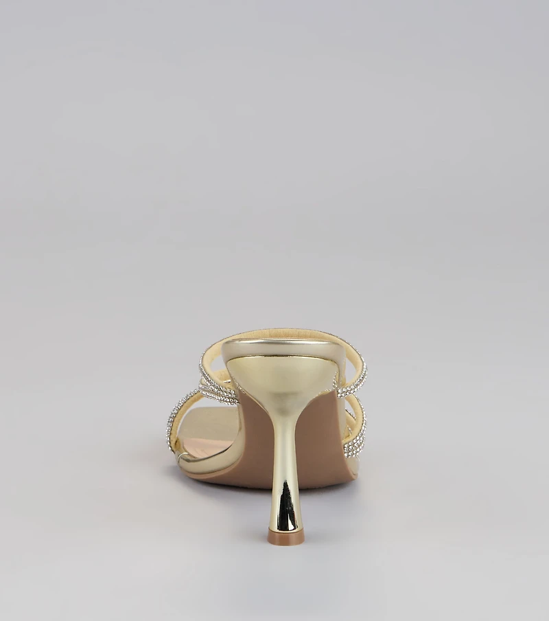 All That Glitters Rhinestone Mules