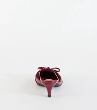 Sweetest Thing Bow Kitten Heel Mules