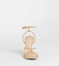 So Elegant Twist Strappy Block Heels