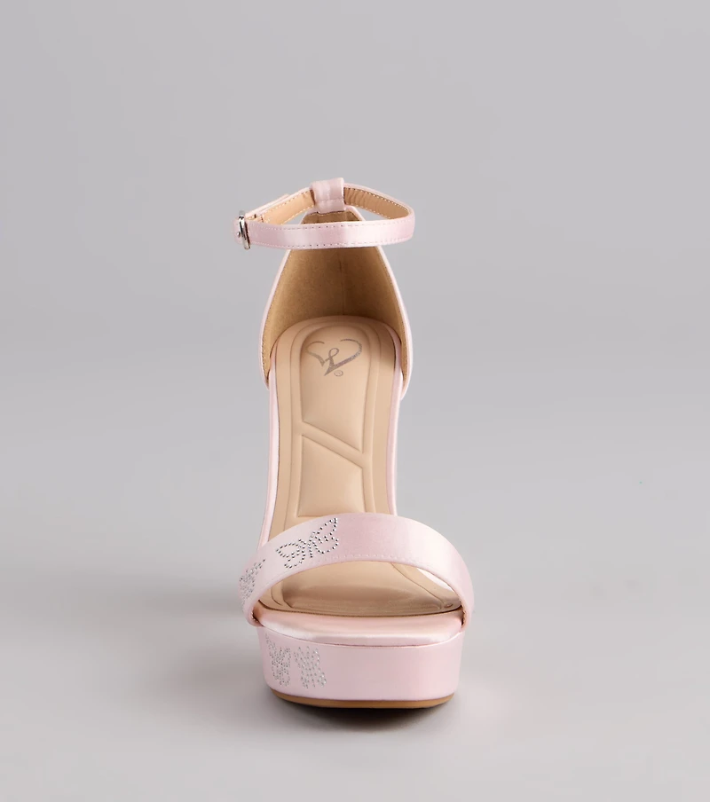Butterfly Kisses Platform Block Heels