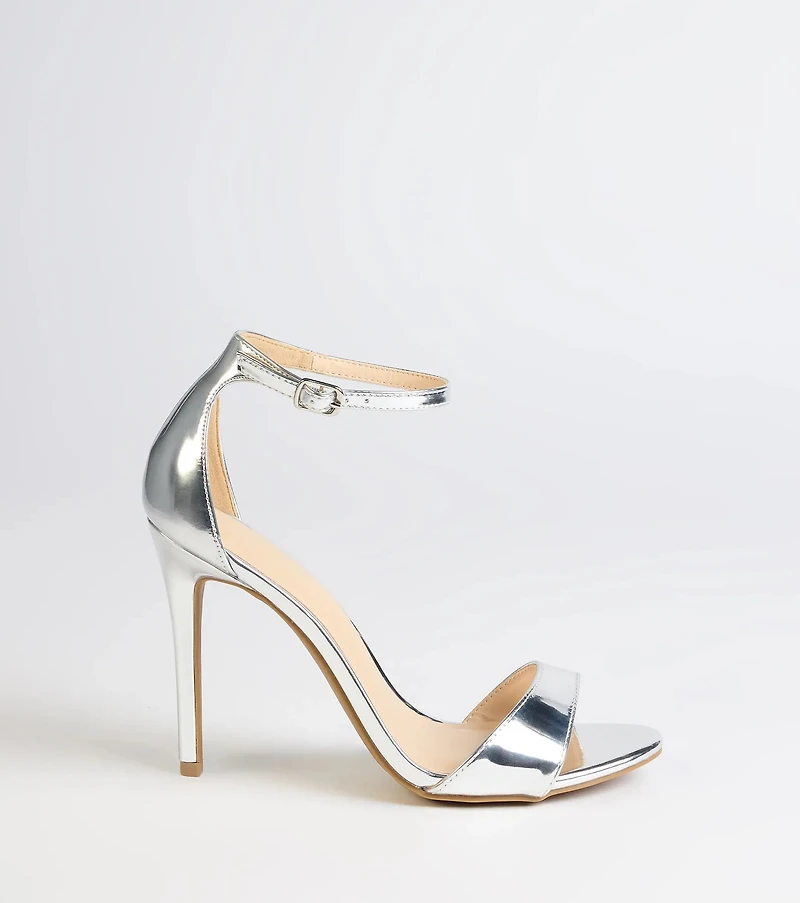 Glam Steps Metallic Stiletto Heels