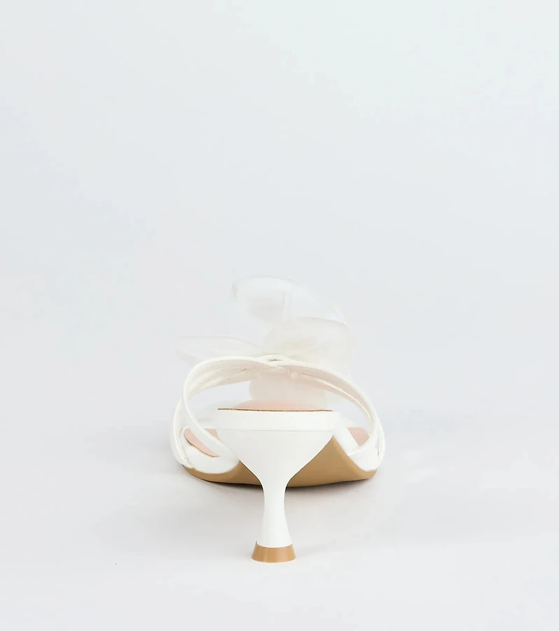 Vacay Ready Flower Strap Stiletto Mules