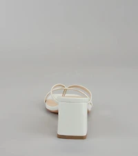 Can’t Talk, Busy Strutting Block Heel Mules