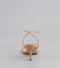 Strut Factor Thong Strappy Stiletto Heels