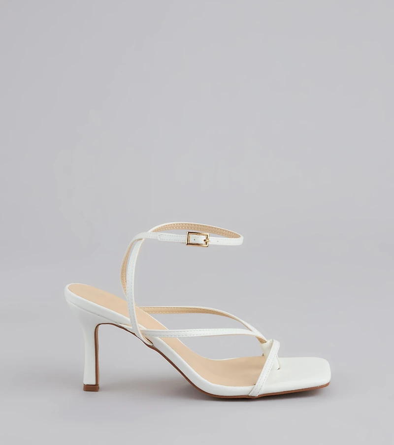 Strut Factor Thong Strappy Stiletto Heels