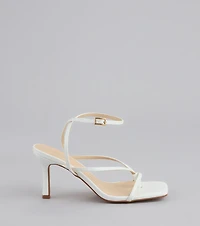 Strut Factor Thong Strappy Stiletto Heels