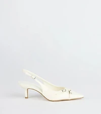 Chic Buckle Strap Sling-Back Stiletto Pumps