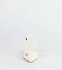 Chic Buckle Strap Sling-Back Stiletto Pumps
